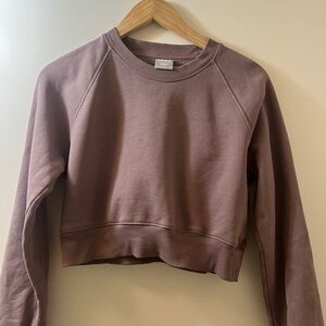 TNA Dusty Rose Cropped Sweatshirt